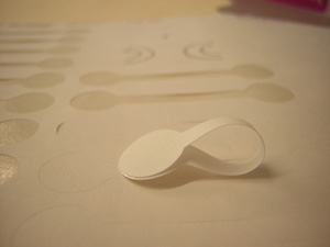 Matte Paper Permanent Patterned Adhesive Labels